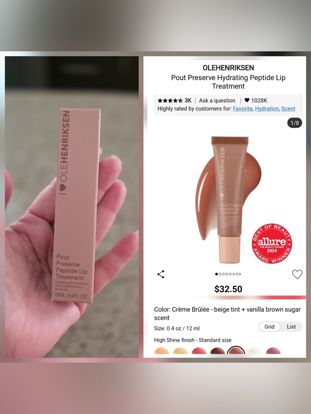 Ole Henriksen Pout Preserve Hydrating Lip Treatment — Crème Brûlée Beige